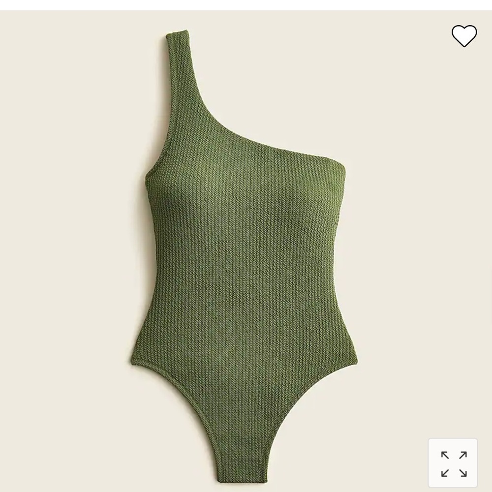 NWT J Crew One Shoulder One Piece Swim Suit
